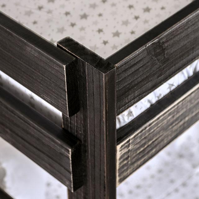 Arlette Twin/Twin Bunk Bed Brown, Black, Gray, & White - Furniture 2 Go- FL