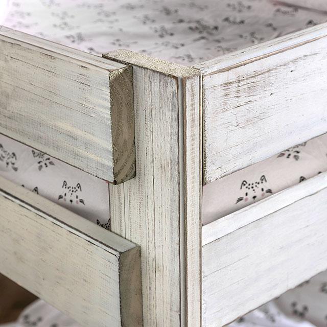 Arlette Twin/Twin Bunk Bed Brown, Black, Gray, & White - Furniture 2 Go- FL