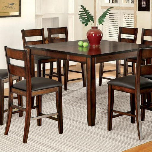DICKINSON II Dark Cherry Counter Ht. Table w/ 18" Leaf - Furniture 2 Go- FL