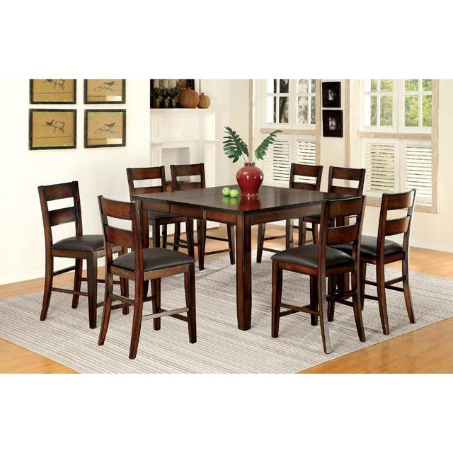 DICKINSON II Dark Cherry Counter Ht. Table w/ 18" Leaf - Furniture 2 Go- FL