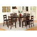DICKINSON II Dark Cherry Counter Ht. Table w/ 18" Leaf - Furniture 2 Go- FL
