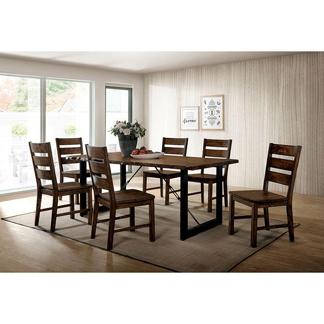 Dulce Walnut/Black Dining Table - Furniture 2 Go- FL