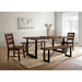 Dulce Walnut/Black Dining Table - Furniture 2 Go- FL