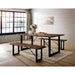 Dulce Walnut/Black Dining Table - Furniture 2 Go- FL