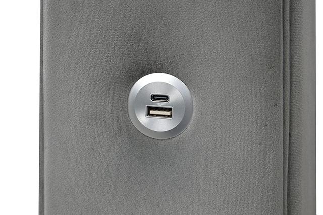 Etherea Bed Gray & Black - Furniture 2 Go- FL