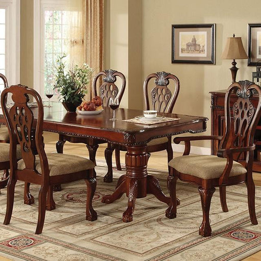 GEORGETOWN Antique Cherry Dining Table w/ Double Pedestals - Furniture 2 Go- FL