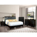 Enrico Full Queen Bed Brown, Black, & Cherry - Furniture 2 Go- FL