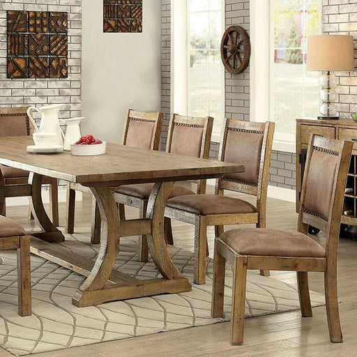 GIANNA Rustic Pine 96" Dining Table - Furniture 2 Go- FL
