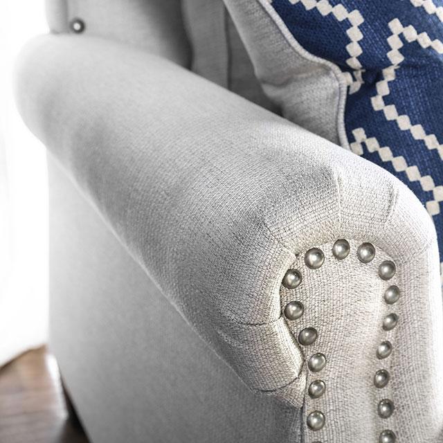 Giovanni Beige/Blue Sofa - Furniture 2 Go- FL