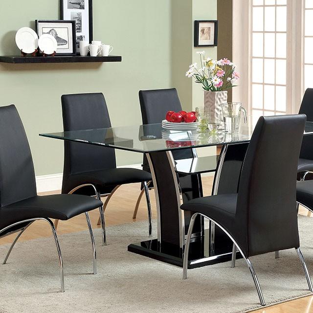 Glenview Black Dining Table - Furniture 2 Go- FL