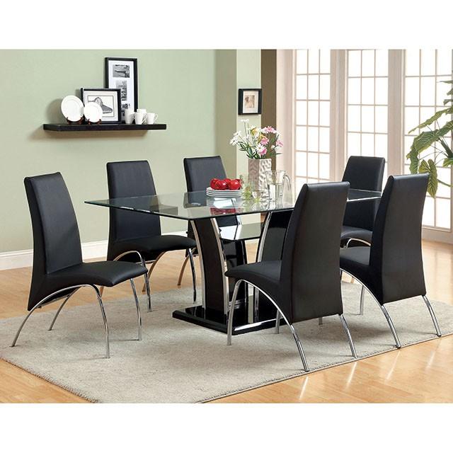Glenview Black Dining Table - Furniture 2 Go- FL
