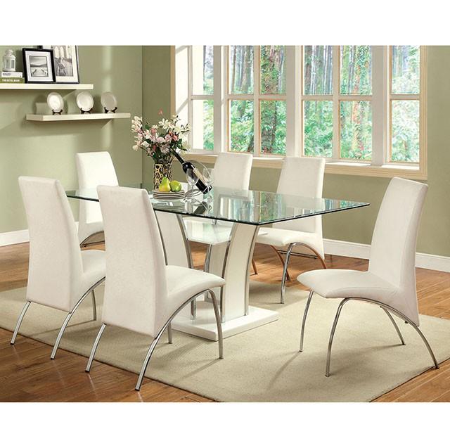 Glenview White Side Chair - Furniture 2 Go- FL