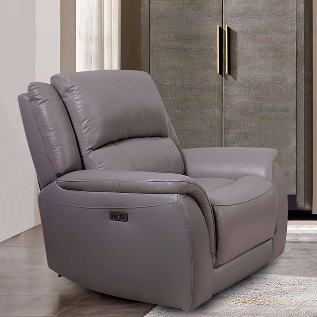 GORGIUS Power Recliner, Light Gray - Furniture 2 Go- FL