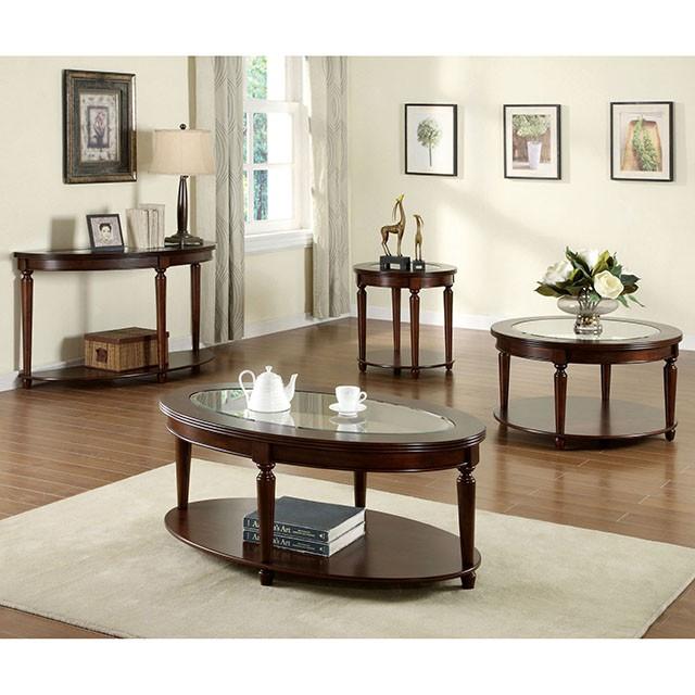 Granvia Dark Cherry End Table - Furniture 2 Go- FL