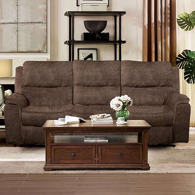 HENRICUS Sofa, Dark Brown - Furniture 2 Go- FL
