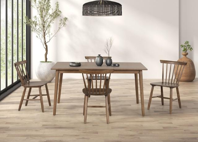 Beale Dining Table Walnut & Black - Furniture 2 Go- FL