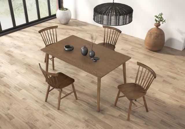 Beale Dining Table Walnut & Black - Furniture 2 Go- FL