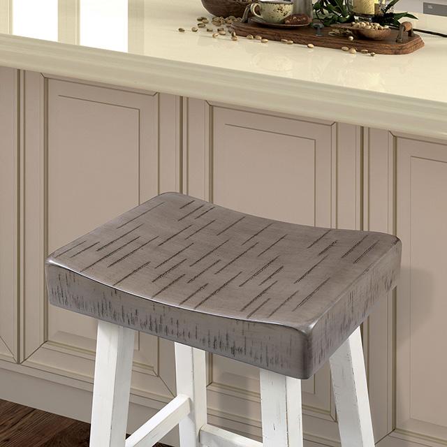 Biasca 29" Stool (2/CTN) White, Brown, & Black - Furniture 2 Go- FL