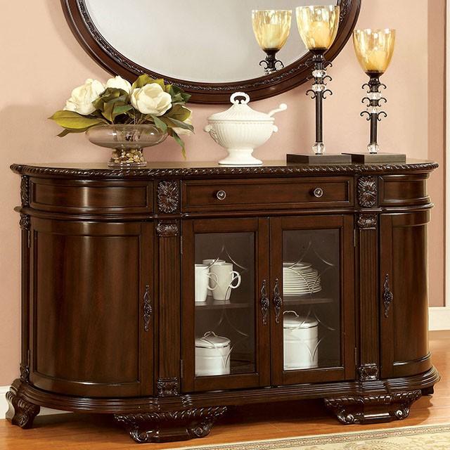 Bellagio Brown Cherry Server - Furniture 2 Go- FL