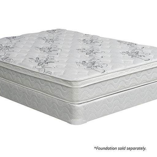 JALEN White 9" Euro Top Mattress, E.King - Furniture 2 Go- FL