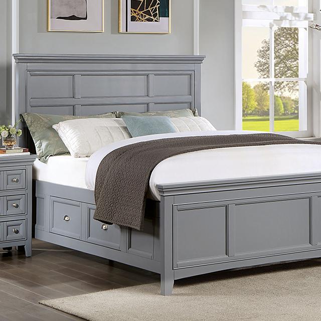 CASTLILE Full Bed, Gray image