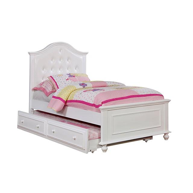OLIVIA White Full & Twin Bed - Furniture 2 Go- FL