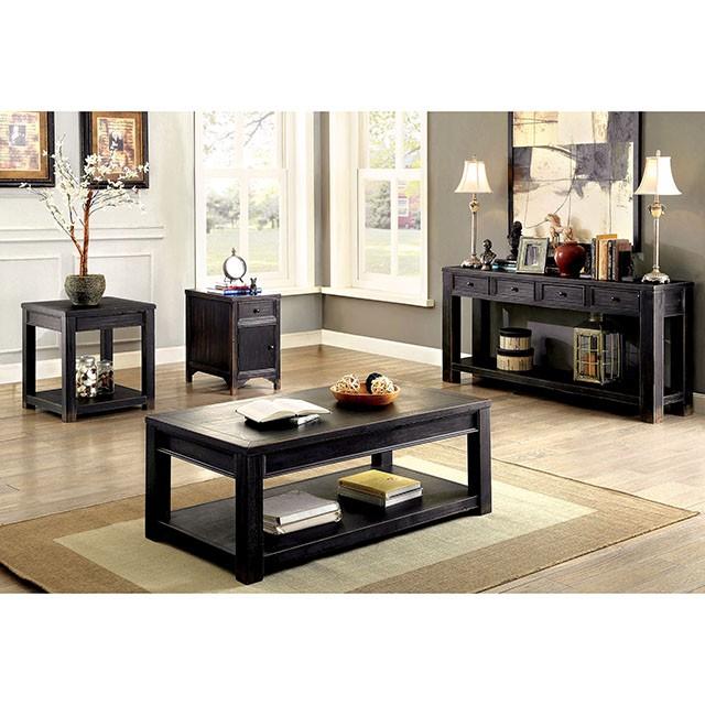 MEADOW Antique Black Side Table - Furniture 2 Go- FL
