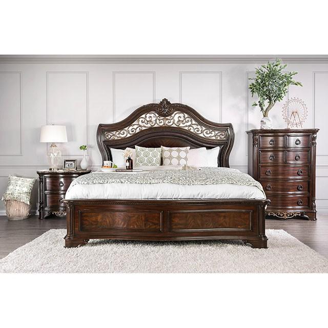 Menodora Brown Cherry Dresser - Furniture 2 Go- FL