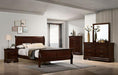 Louis Philippe Full, Twin, Full, & King Bed Black, Grey, Brown & White - Furniture 2 Go- FL