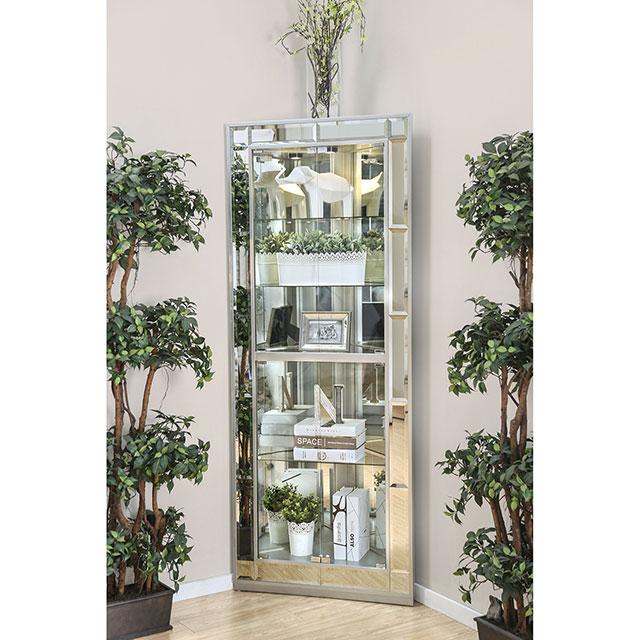 Chouteau Silver Curio Cabinet image