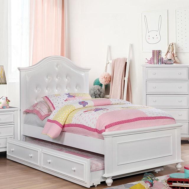 OLIVIA White Full & Twin Bed - Furniture 2 Go- FL