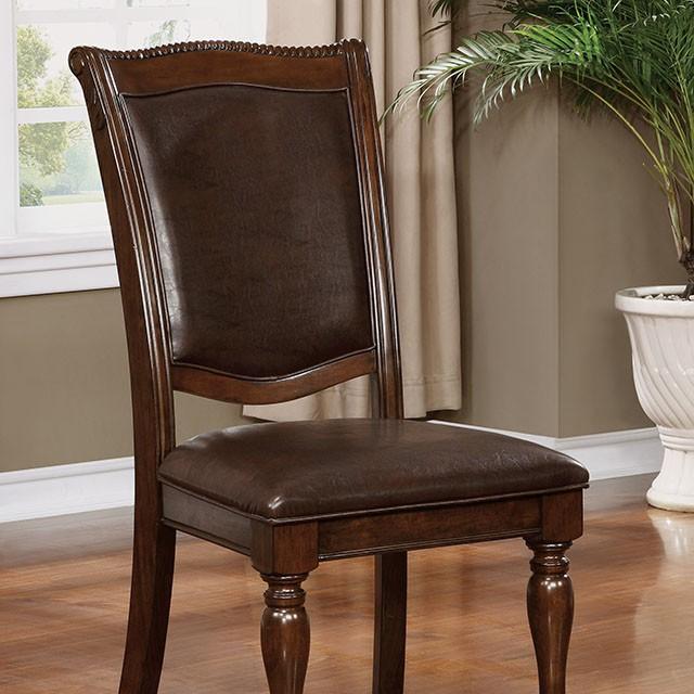 Alpena Brown Cherry/Espresso Arm Chair & Side Chair (2/CTN) - Furniture 2 Go- FL