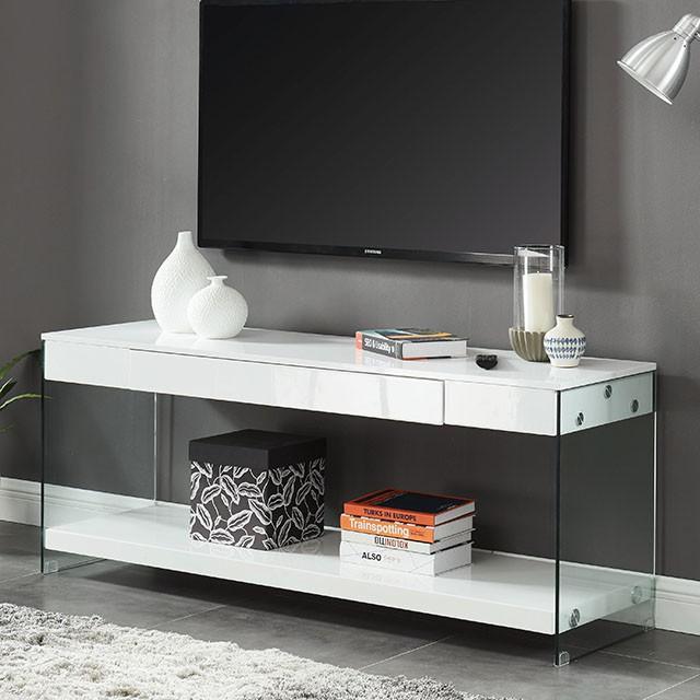 Sabugal White 70" TV Stand - Furniture 2 Go- FL