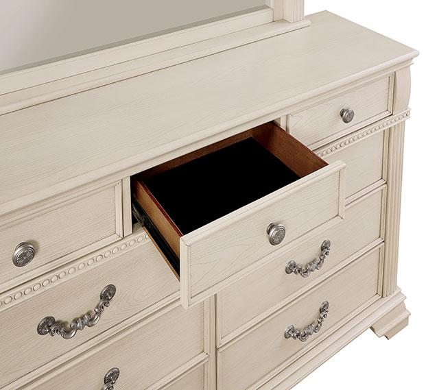 Pamphilos 4 & 5 Piece Queen Bedroom Set Gray & White - Furniture 2 Go- FL