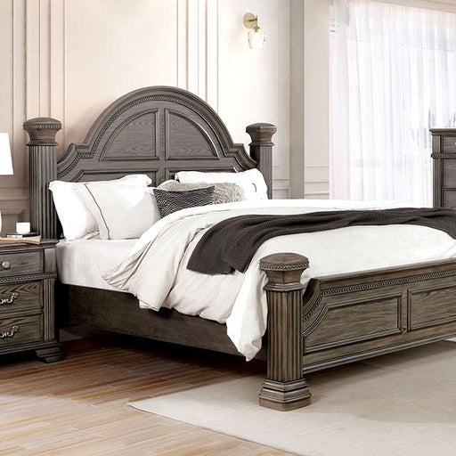 Pamphilos 4 & 5 Piece Queen Bedroom Set Gray & White - Furniture 2 Go- FL