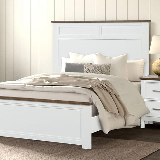 Pinetop Twin & Full Bed White & Blue - Furniture 2 Go- FL