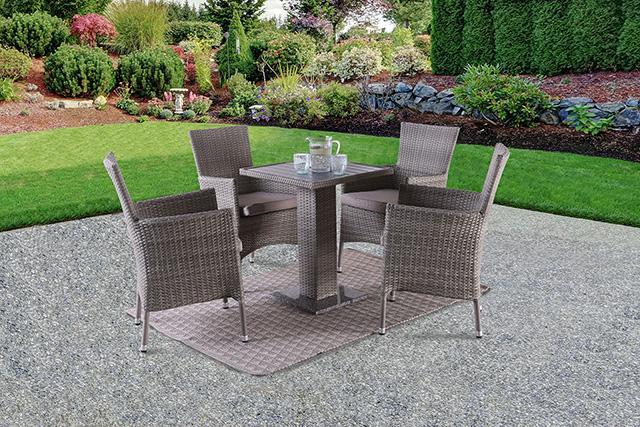 Aminta Patio Bistro Set (3 & 5 PC) - Furniture 2 Go- FL