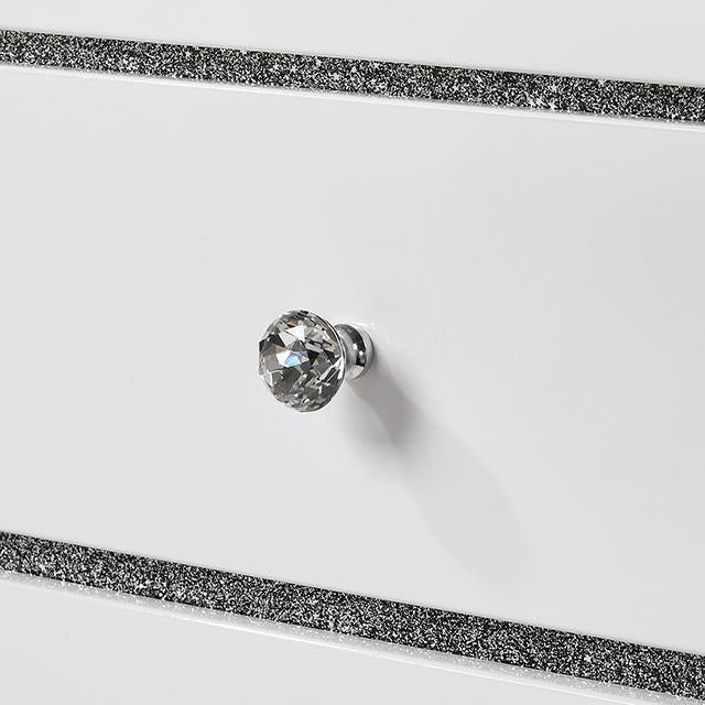 MAGDEBURG Cal.King Bed, Black & White