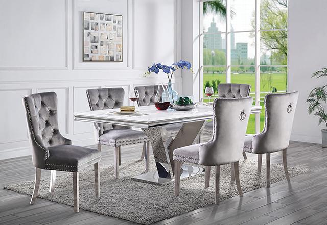 Valdevers 7 Pc Dining Table Set - Furniture 2 Go- FL
