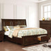 Castor Brown Cherry Queen, E.King, & Cal.King Bed - Furniture 2 Go- FL