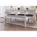 Georgia Antique White/Gray Dining Table - Furniture 2 Go- FL