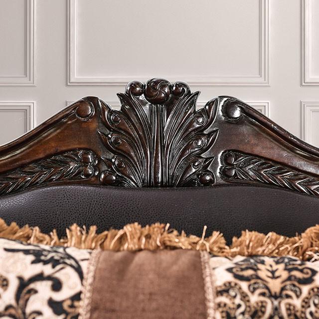 JAMAEL Brown/Espresso Sofa - Furniture 2 Go- FL