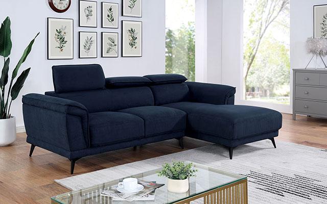 NAPANEE Sectional, Navy - Furniture 2 Go- FL