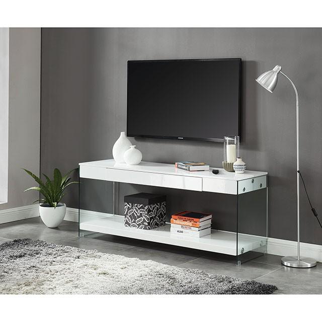 Sabugal White 70" TV Stand - Furniture 2 Go- FL