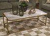 Manor Stone Coffee Table - Furniture 2 Go- FL