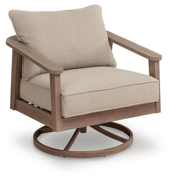 Harmony Headlands Outdoor Swivel Lounge with Cushion - Furniture 2 Go- FL