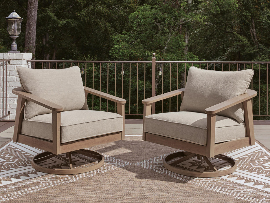 Harmony Headlands Outdoor Swivel Lounge with Cushion - Furniture 2 Go- FL