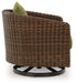 Horizon Hall Outdoor Swivel Lounge Chair with Cushion - Furniture 2 Go- FL