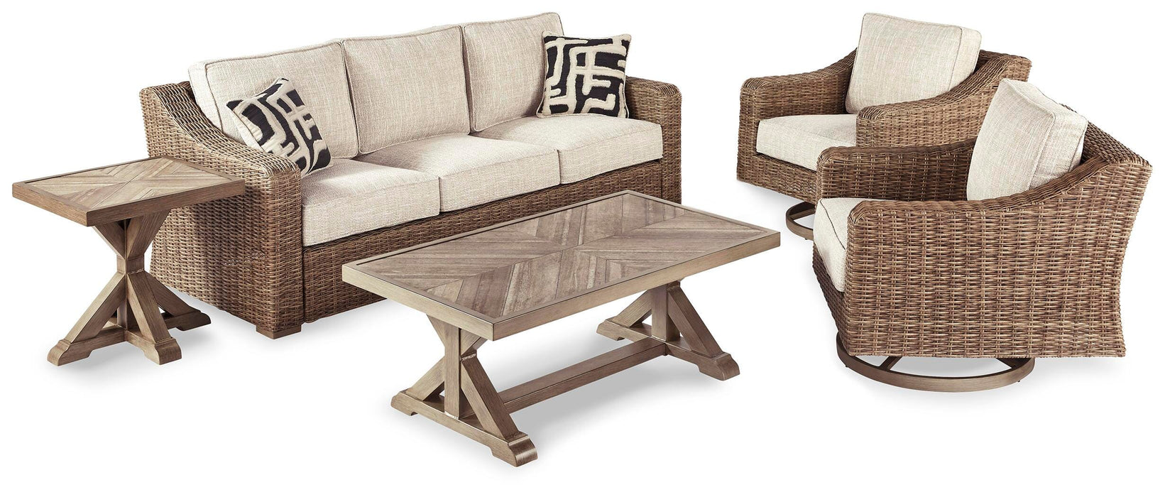 Beachcroft Outdoor Conversation Set - Furniture 2 Go- FL