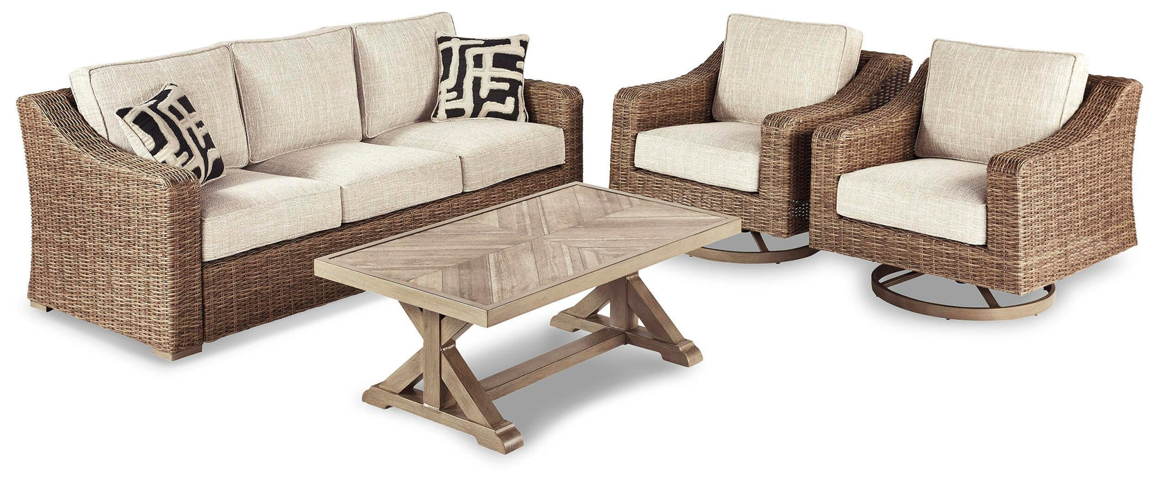 Beachcroft Outdoor Conversation Set - Furniture 2 Go- FL